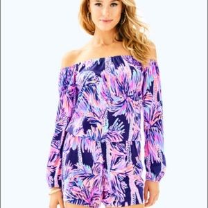 Lilly Pulitzer Lana Off The Shoulder Romper